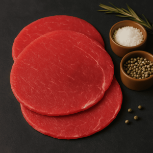 Churrasco o Bistec filete nacional al rojo desgrasado.